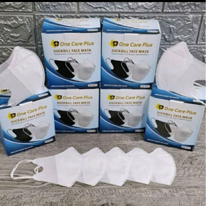 MASKER DUCKBILL PUTIH ONE CARE PLUS ISI 50 PCS