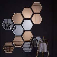 Kaca Cermin Hexagonal / Cermin Hexagonal / Kaca Cermin / Kaca Hexagonal / Kaca Hexagonal Minimalis