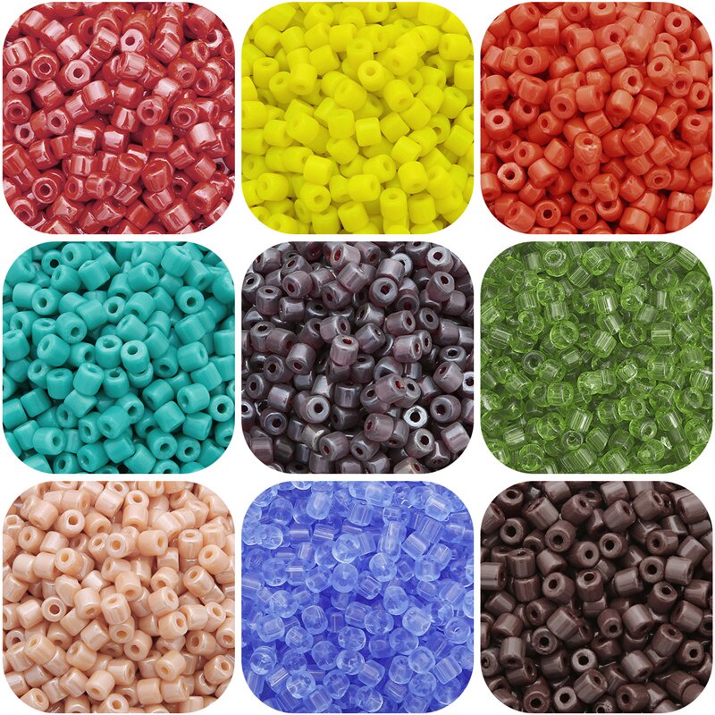 150pcs Manik-Manik Kaca Czech Bentuk Silinder Ukuran 4x5mm Untuk Membuat Perhiasan Gelang Kalung