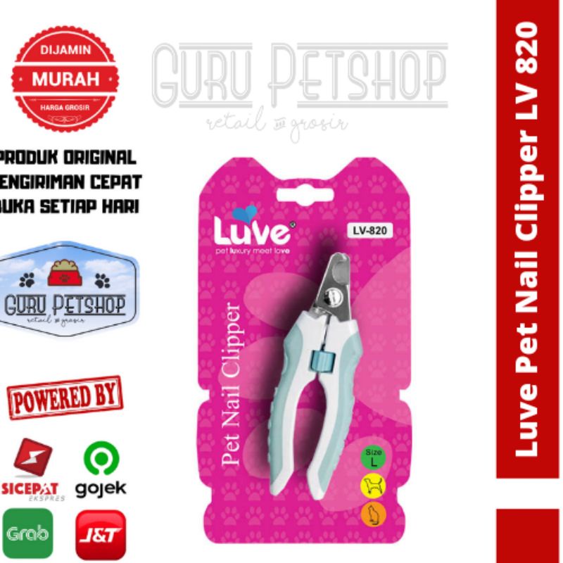 Gunting Kuku Luve Pet Nail Clipper LV-820 / Gunting Kuku Anjing Besar