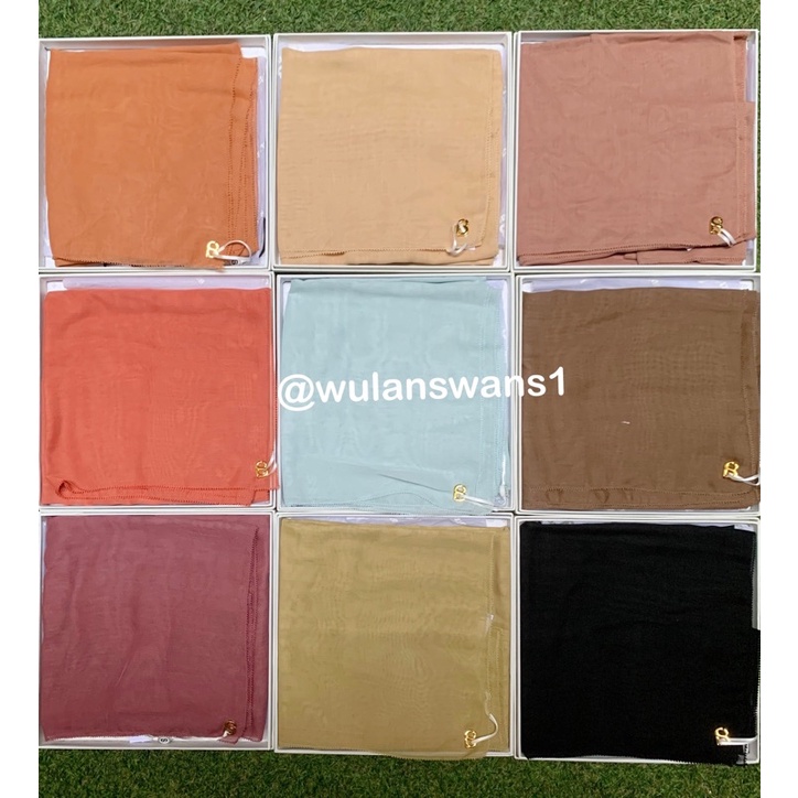 SALE Everyday scarft jilbab basic paris premium buttonscarves new voal violet black Arctic sandsheel