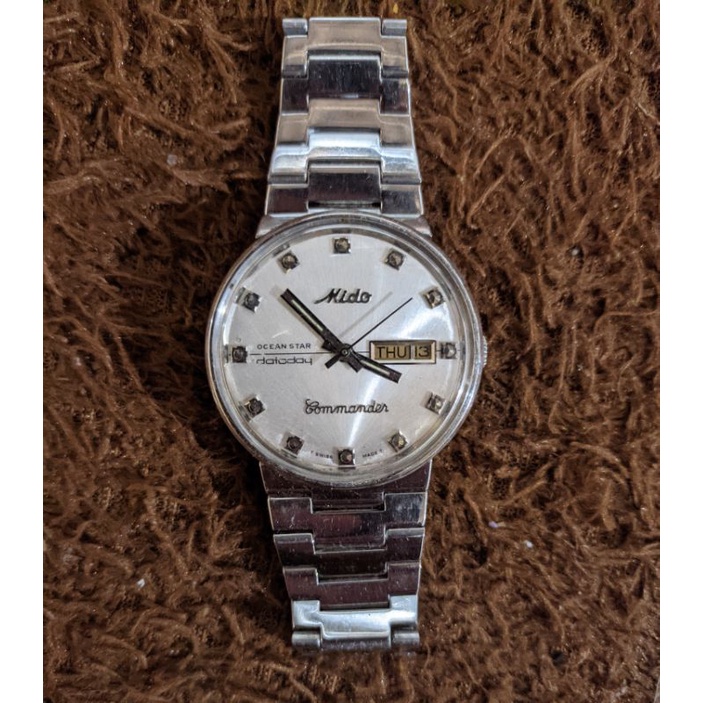 jam tangan mido automatic original bekas made swiss