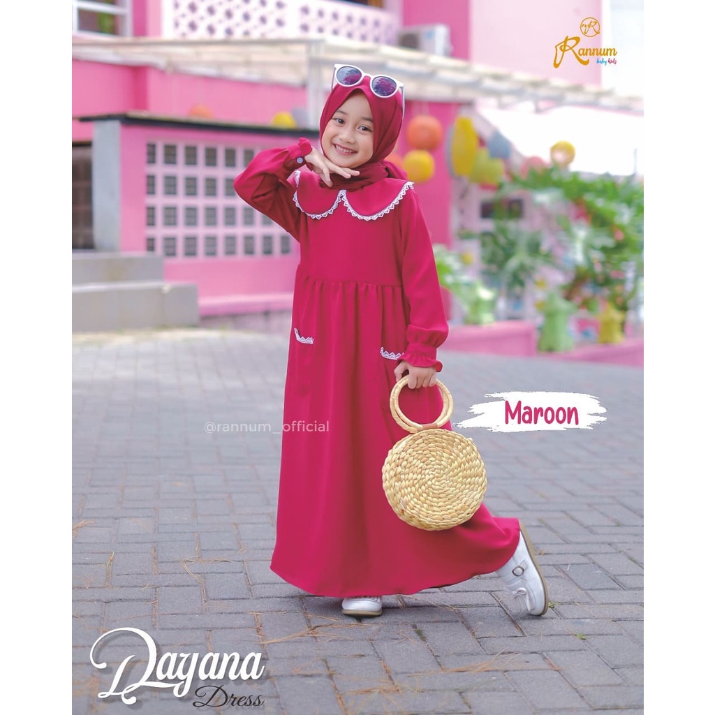 Terlaris Gamis anak list renda  usia 3-5 tahun Keren