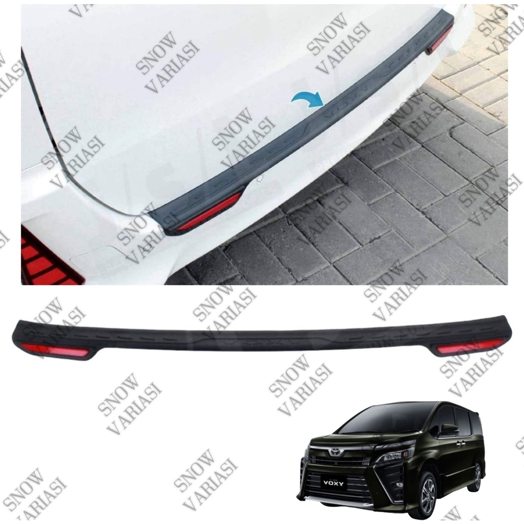 Sillplate Belakang Toyota Voxy 2017 2022 Hitam Reflektor JSL