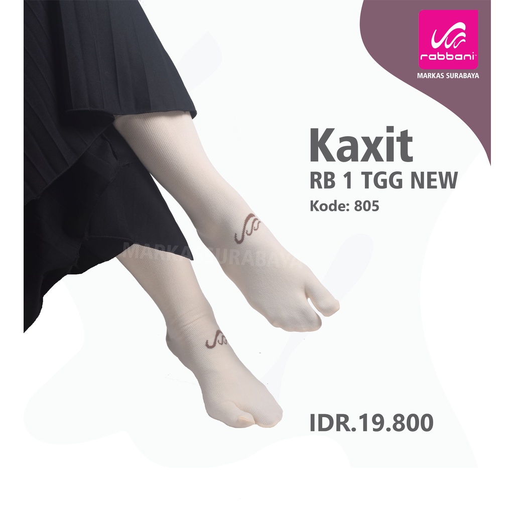 Kaos kaki tanggung jempol Rabbani-805 = krem terang