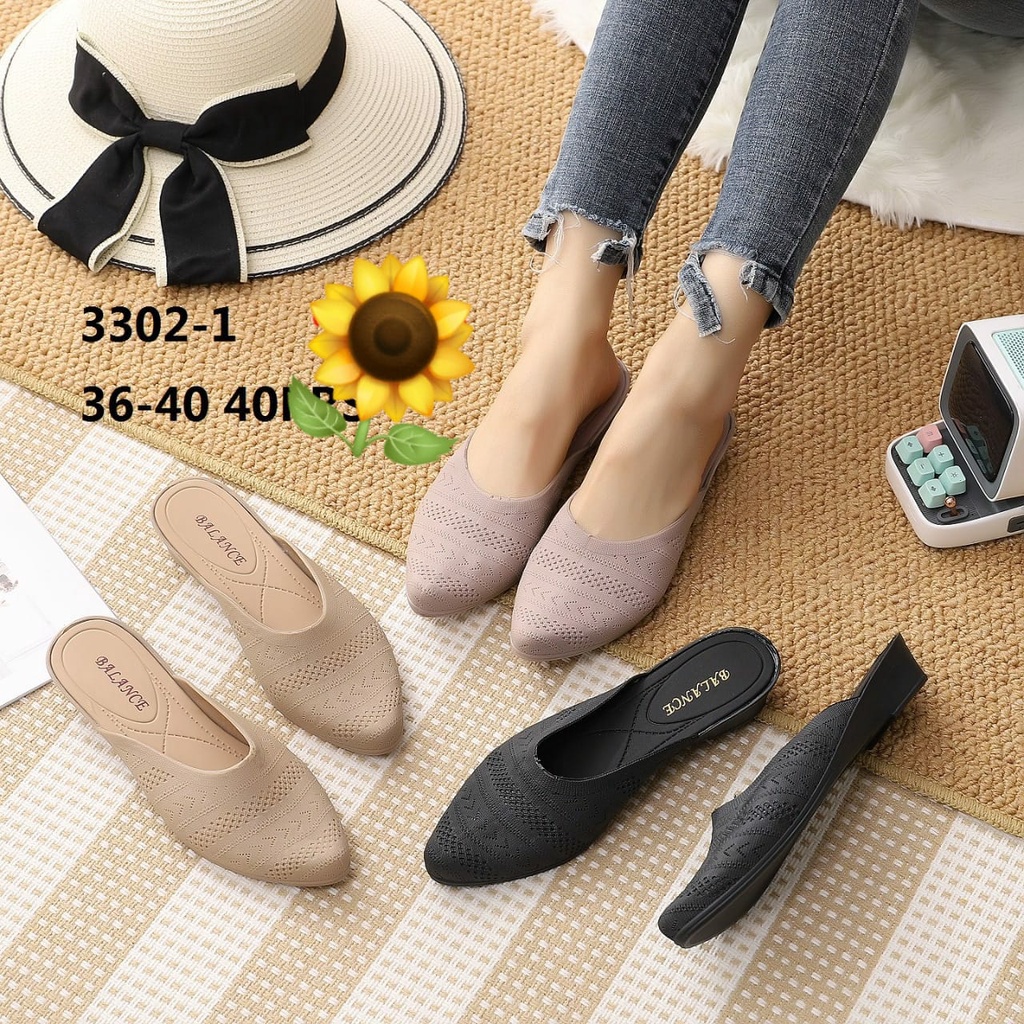 Sandal Sepatu Sendal Wedges Jelly Wanita Import Murah Terbaru BALANCE B650