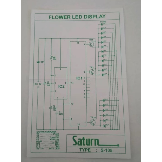 PCB Flower Led Display S-105