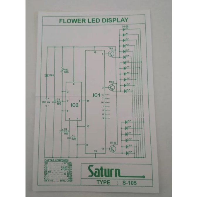 PCB Flower Led Display S-105