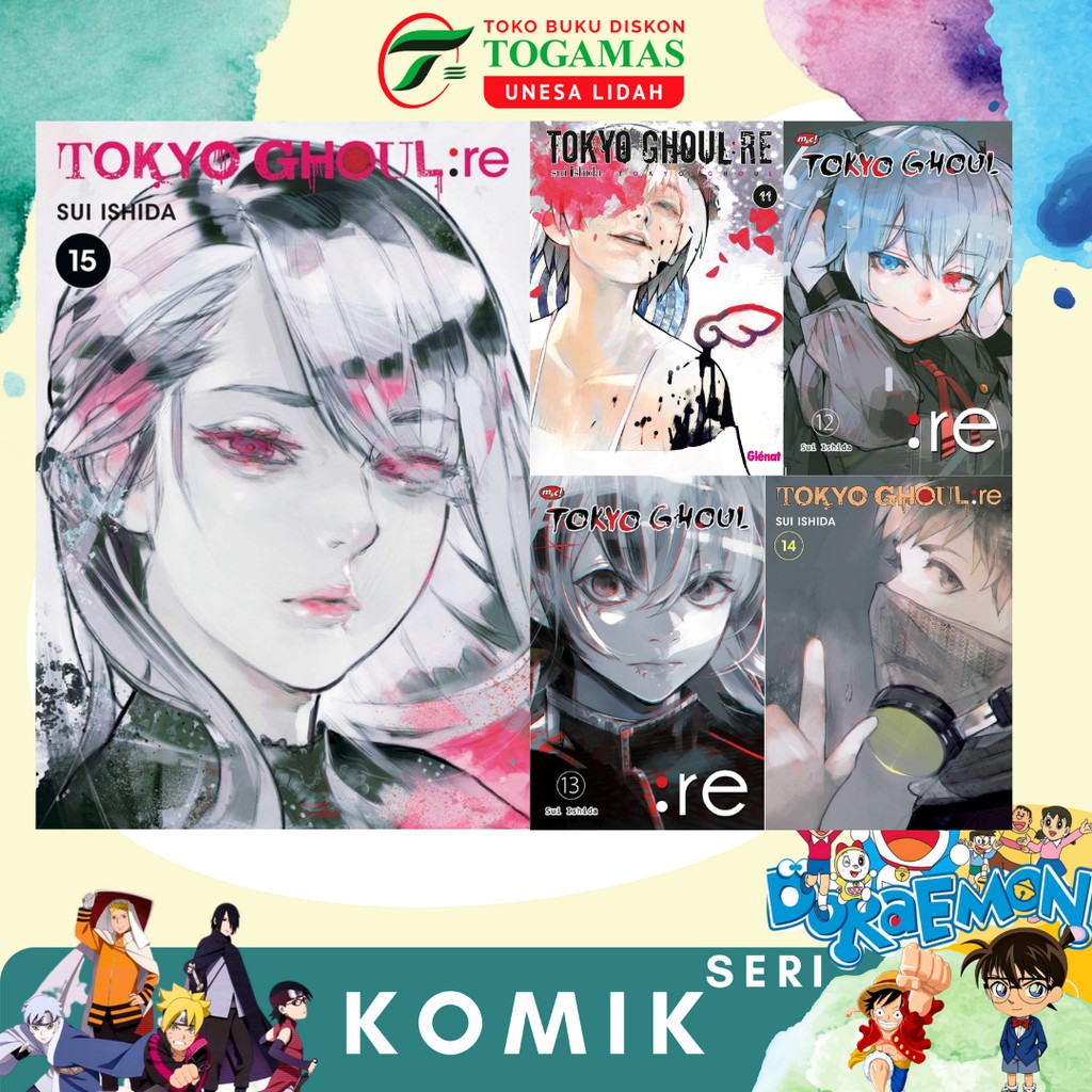 KOMIK TOKYO GHOUL 01,02 / RE 01, 02, 03, 11, 12, 13, 14, 15, 16 LIMITED EDITION KARYA SUI ISHIDA &amp; SHIN TOWADA