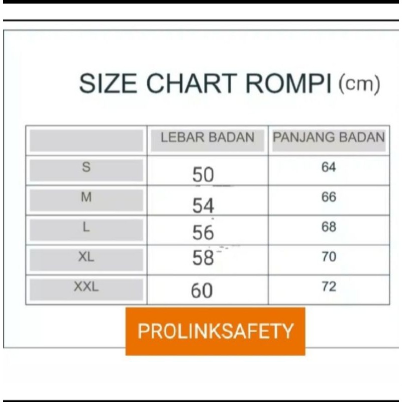 ROMPI SAFETY BAHAN DRILL 4 WARNA PAKAI FURING