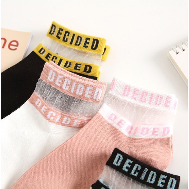 COD - Kaos Kaki Wanita / Kaos Kaos Decided / Kaos Kaos Korea / Kaos Kaki Pendek / Socks K5009-5