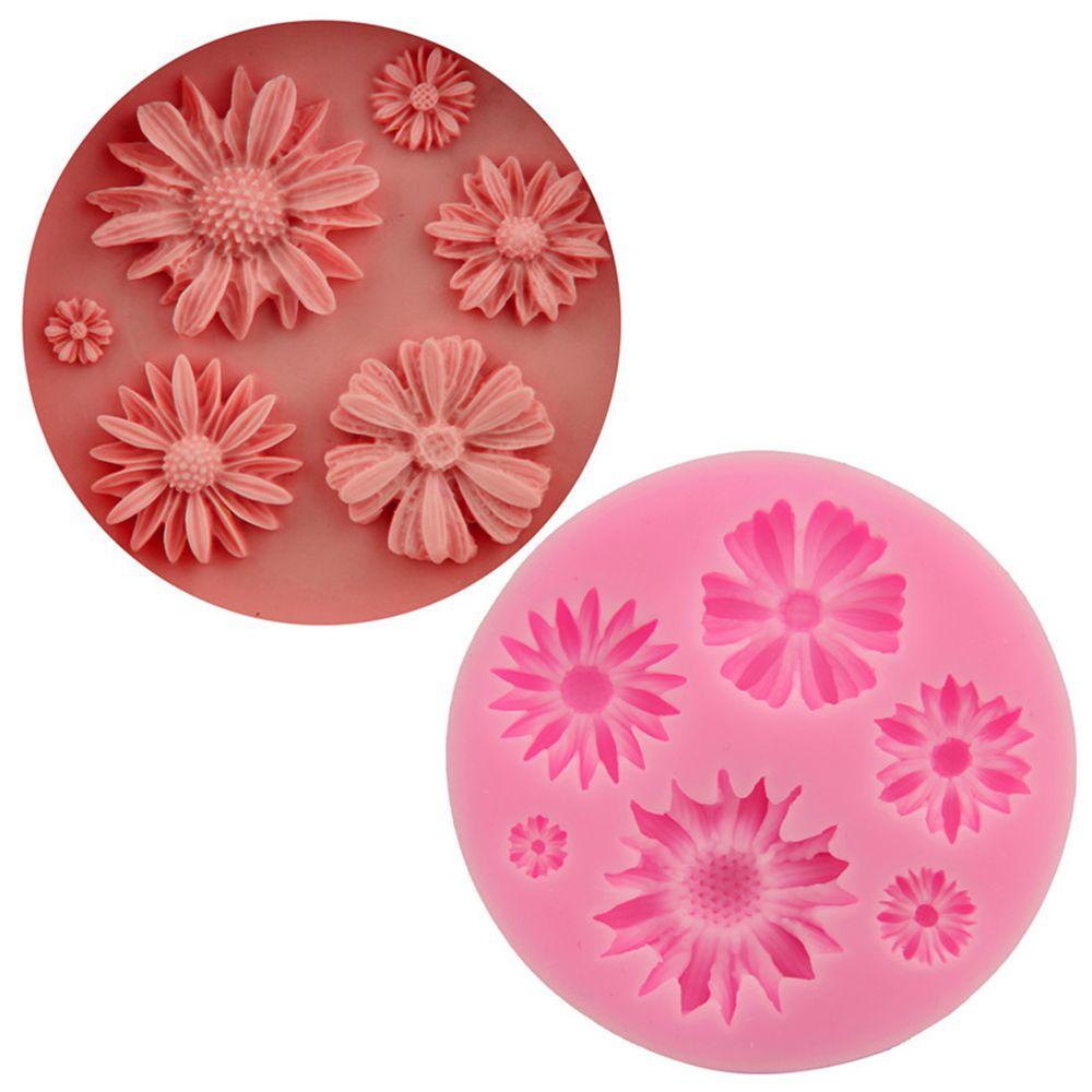 Bunga Matahari Daisy Populer New Bakeware Sugarcraft Mawar Fondant