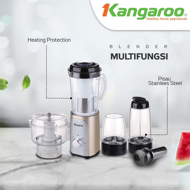 Kangaroo KG4B5 Blender Multi Fungsi Serbaguna Low Watt Kapasitas 1L