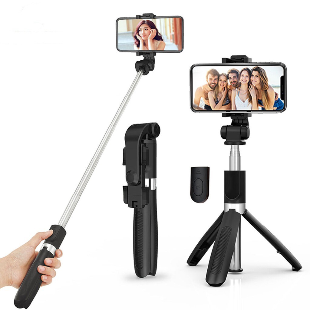 L01 Bluetooth Tripod 3in1 Remote Selfie Stick Tripod Integrated