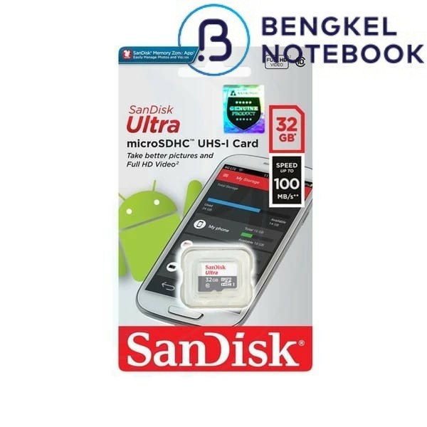 Memori Card Sandisk MicroSDHC Class10 32Gb  Garansi 1 Tahun