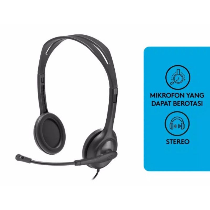 Logitech H-111 Stereo Headset Single Jack 3,5 with mic