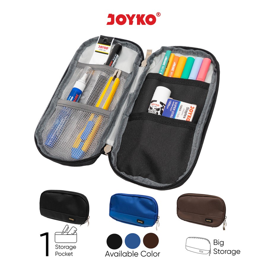 Pencil Case Kotak Tempat Pensil Kain Joyko PC-5010