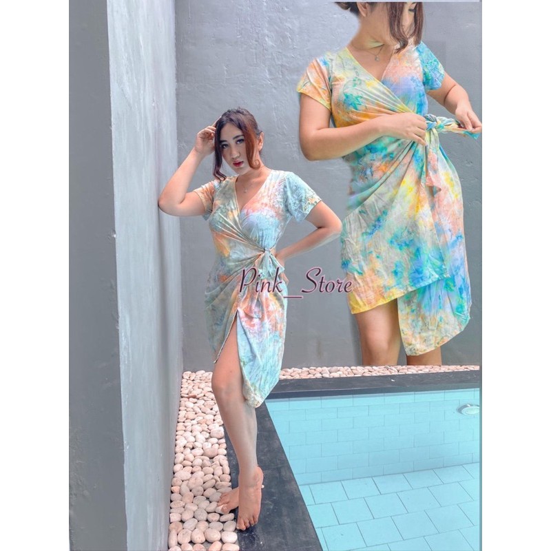 Daster Bali Kimono abstrak