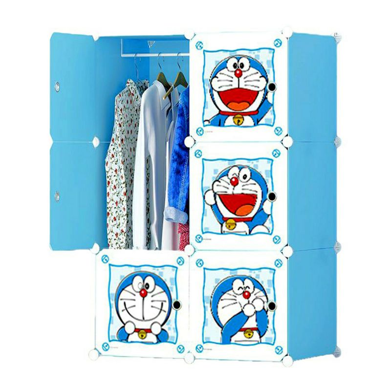 LEMARI PORTABLE 6 PINTU