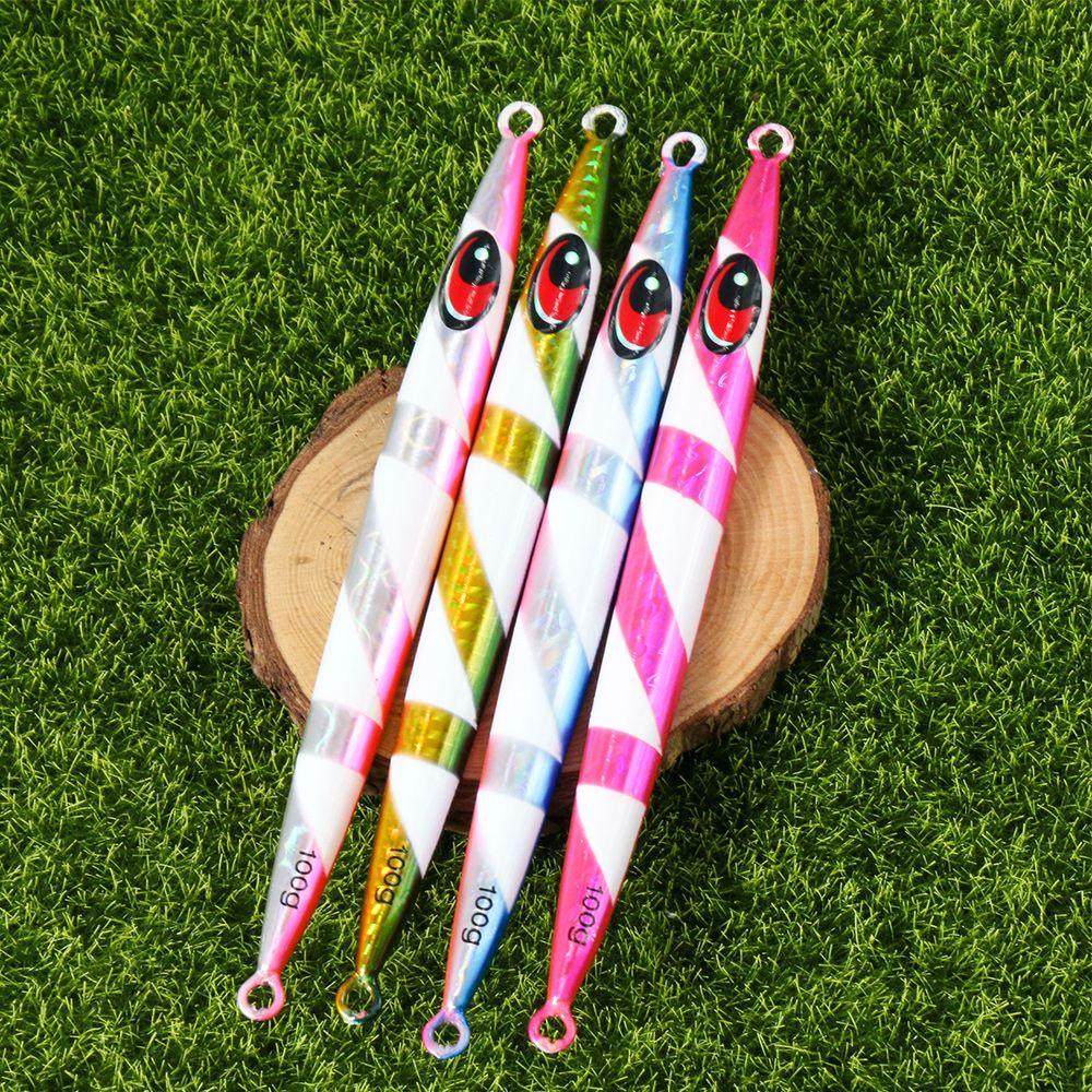 Preva Metal Fishing Lure Tanpa Kait Tenggelam 100g 15.5cm Warna-Warni Memimpin Casting