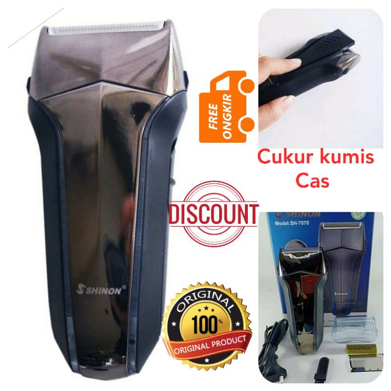 Cukur kumis shinon sh-7070 Cukuran janggot alat cukur shaver  cas rechargeable