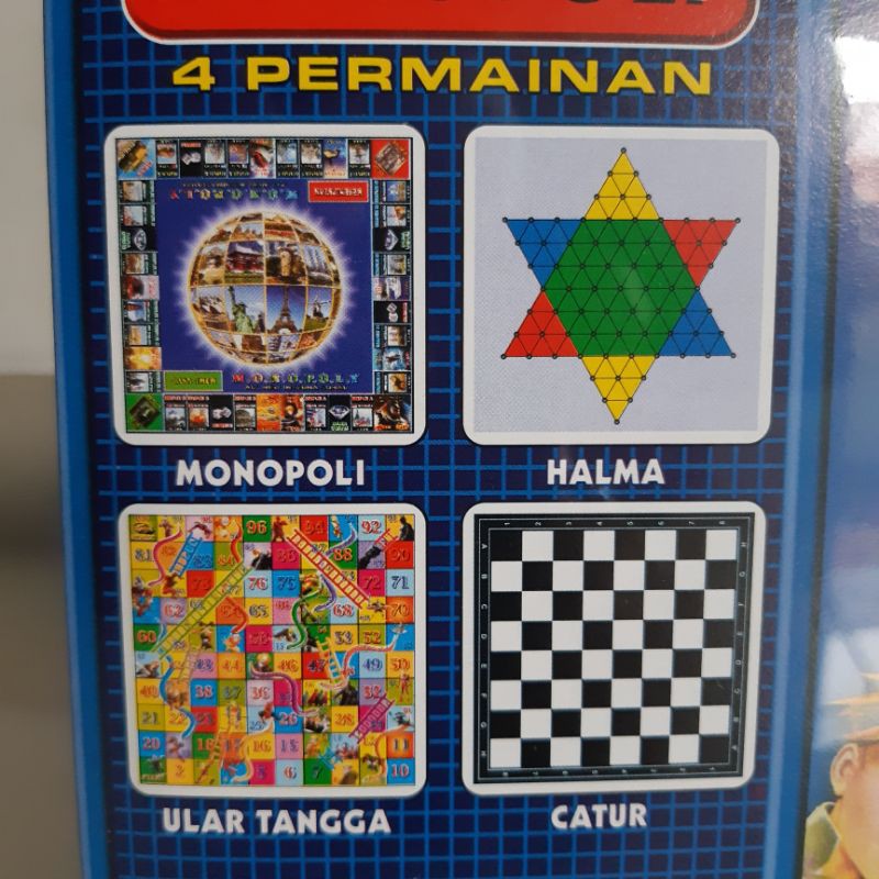 Mainan Monopoly 4 in 1 Murah - Monopoli Board Game Anak Edukatif