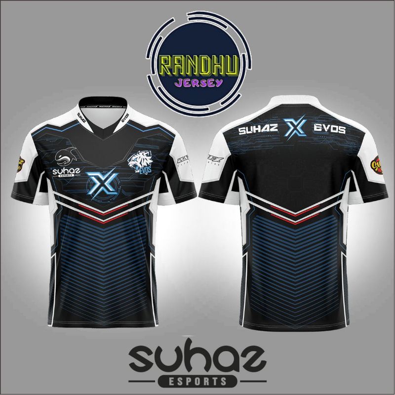 Jersey EVOS  SUHAZ Esports terbaru 2022  kaos gaming MLBB FF 