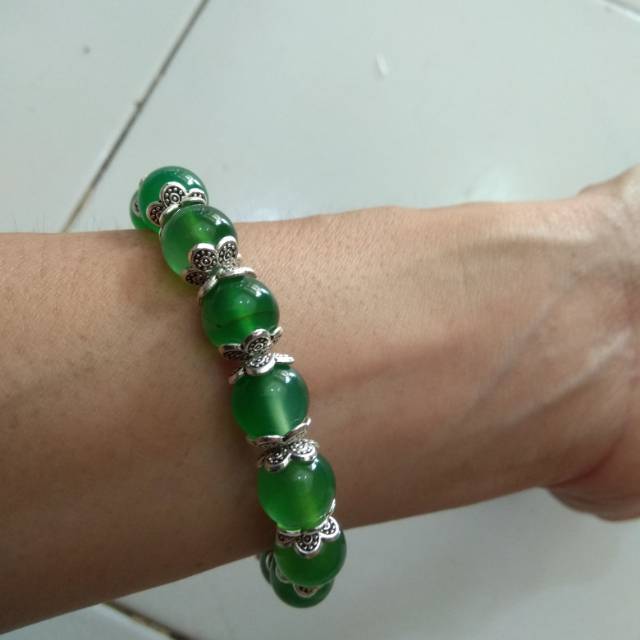 Gelang bali manik batu alam