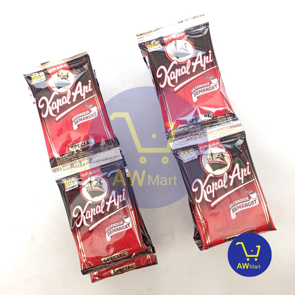 KAPAL API RENCENG MINI (10 SACHET X 6,5GR) - KAPAL API SPECIAL (TANPA GULA)