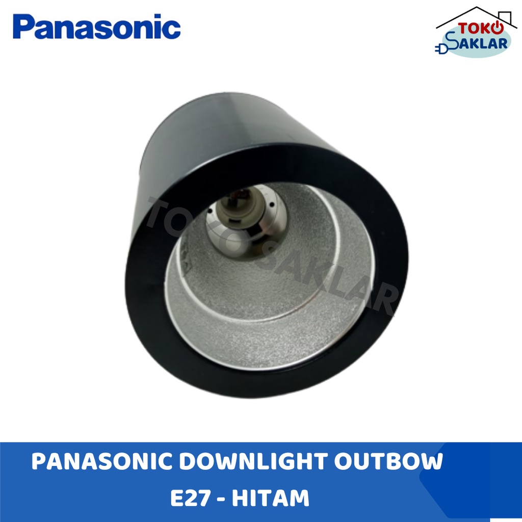 Panasonic DOWNLIGHT OUTBOW E27 HITAM DOWNLIGHT OUTBOW