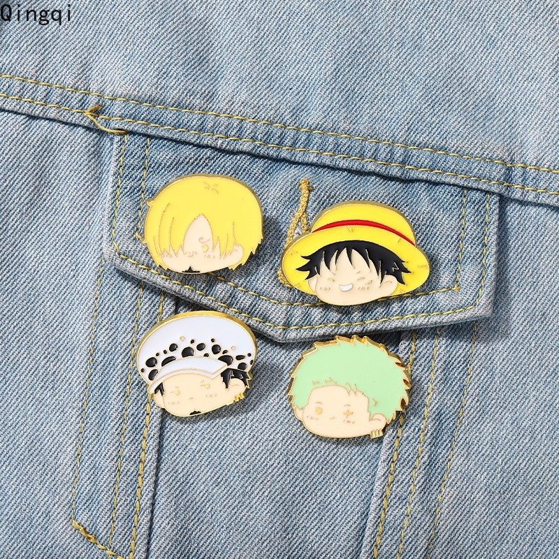 Bros Pin Enamel Desain Karakter Anime One Piece Untuk Hadiah Teman