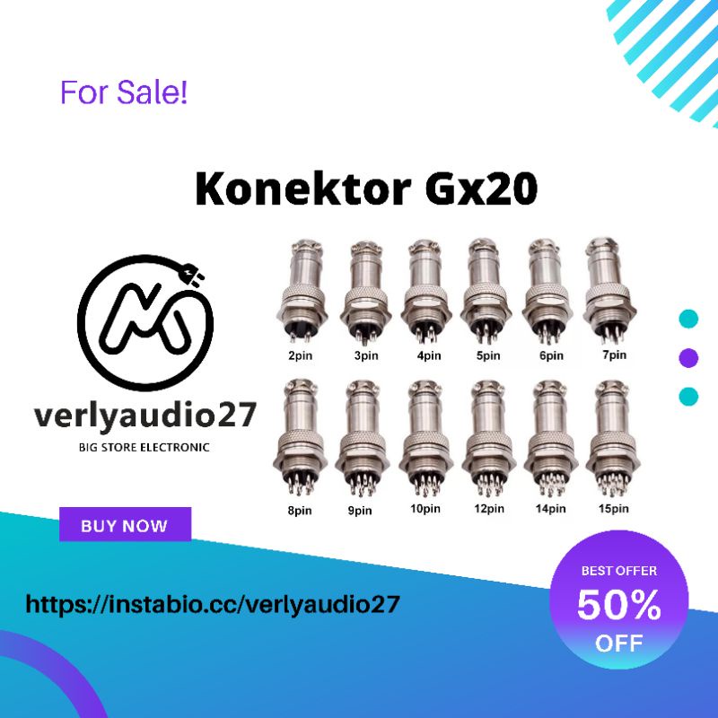 Conektor Konektor CB Pilih Berapa Pin Connector CB 2 Pin 3 Pin 4 Pin 5 Pin 6 Pin 7 Pin 8 Pin 9 Pin 1