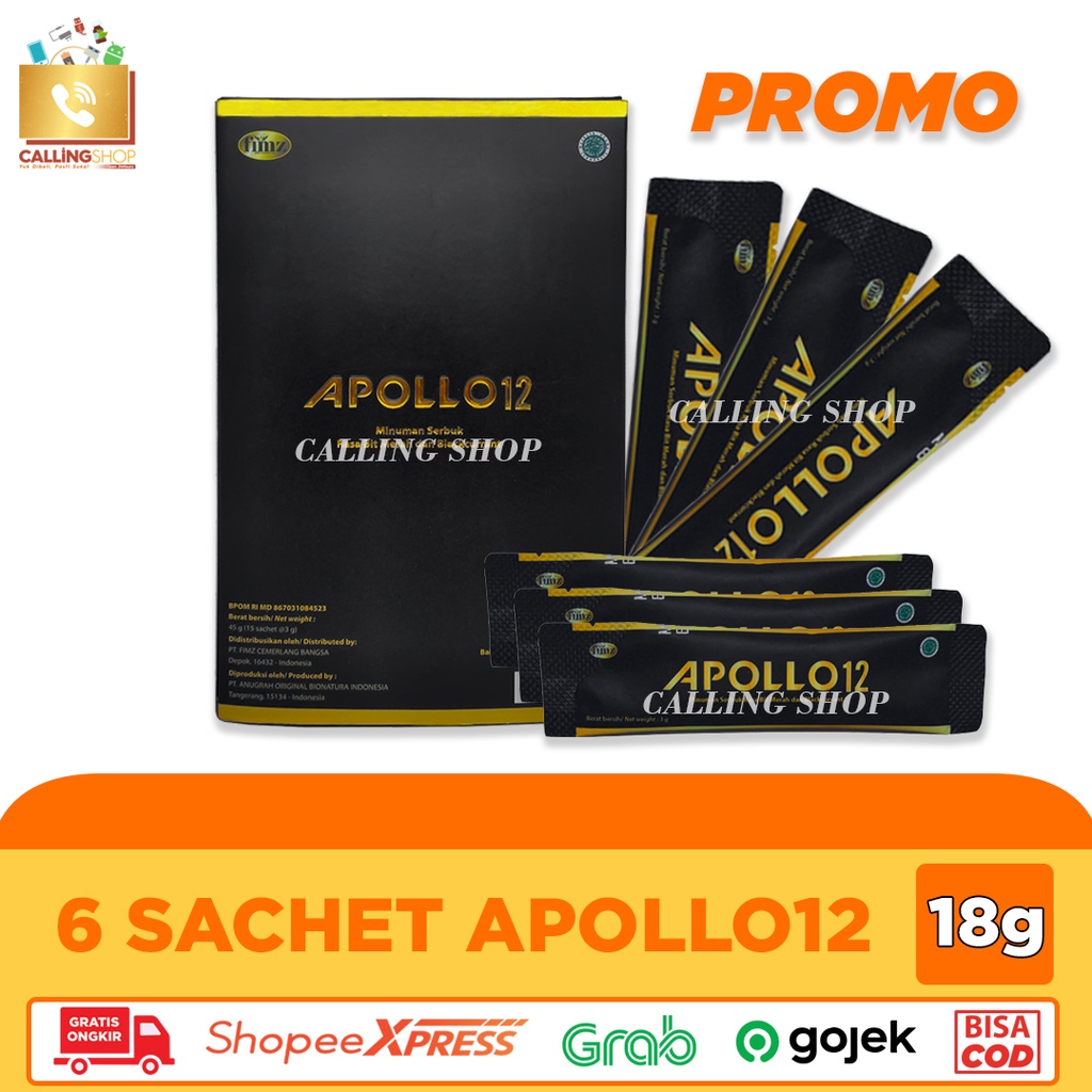 Apollo 12 ( Promo 6 Sachet ) Apollo12 Minuman Herbal Bernutrisi