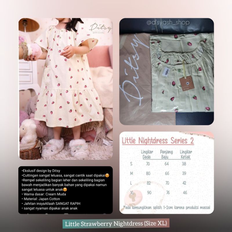 Little Strawberry ND by ditsy (size XL)