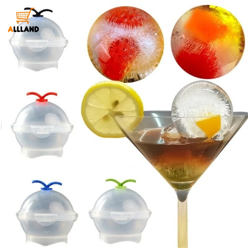 Cetakan Es Batu Reusable Bentuk Bulat Desain Frozen Anti Bocor Untuk Whiskey Tequila