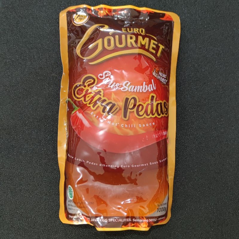 

EURO GOURMET saus sambal extra pedas 1000 gram saos sambal extra hot