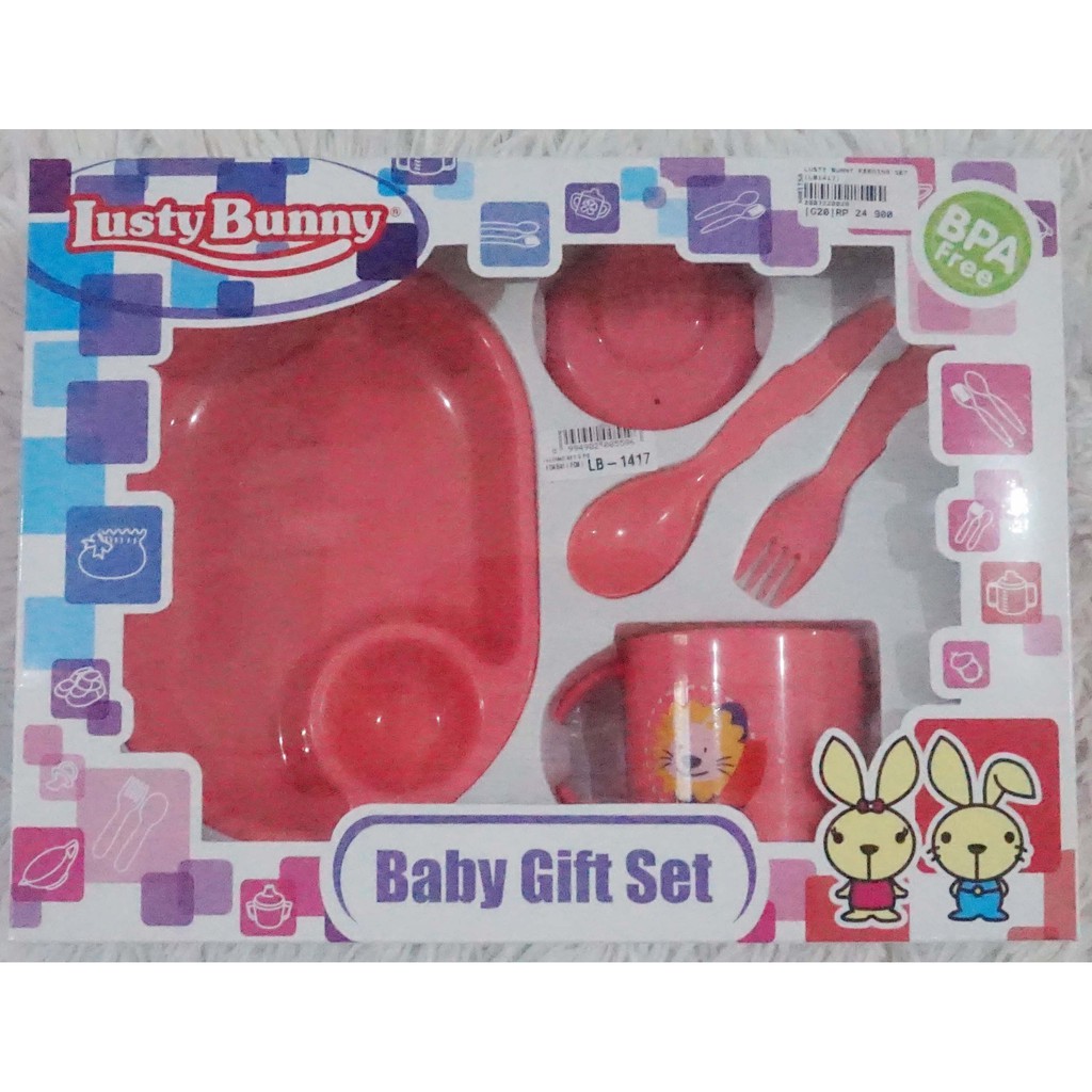 Lusty Bunny Feeding Set LB1417 Giftbox