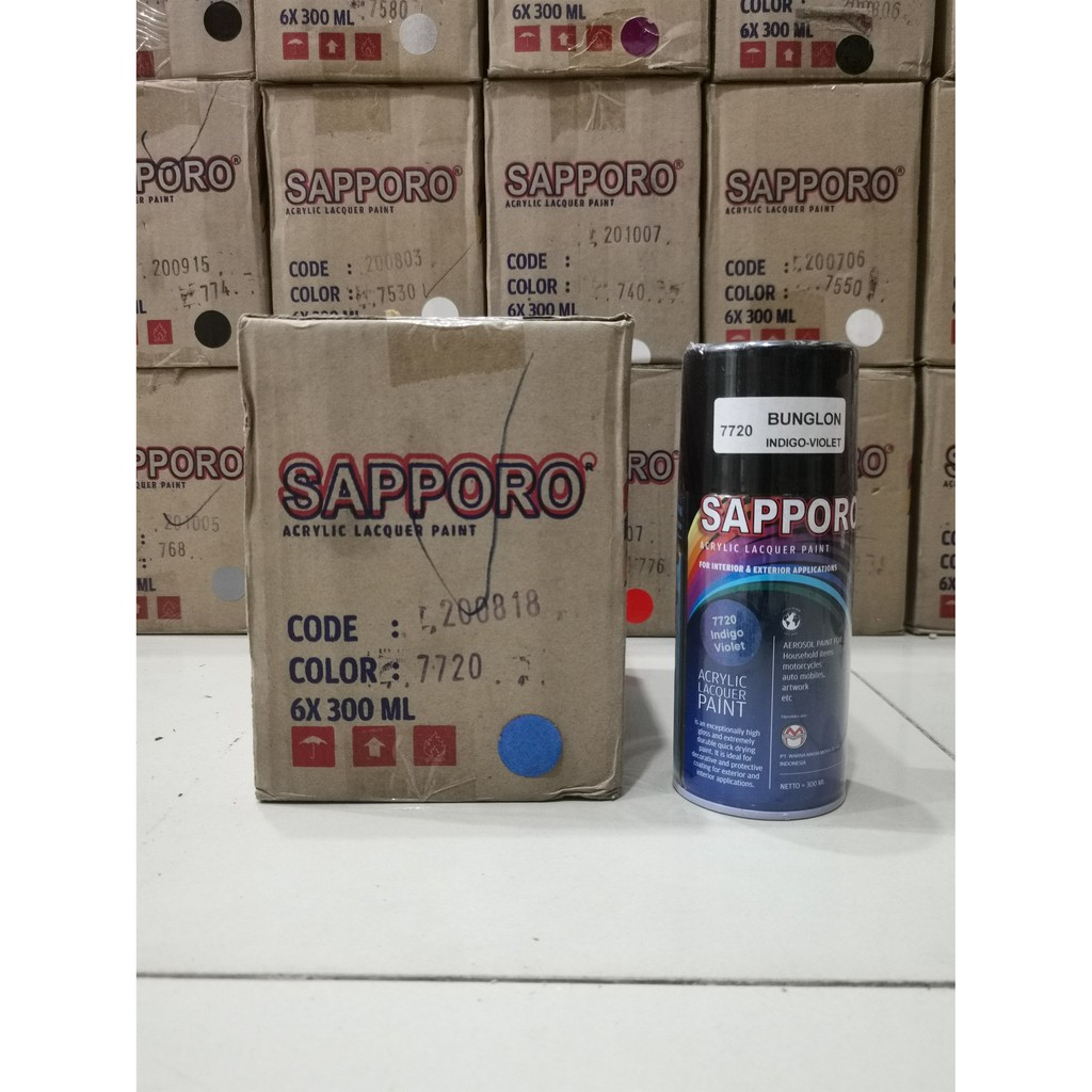 Cat Semprot Sapporo Paint 7720 Bunglon Indigo Violet