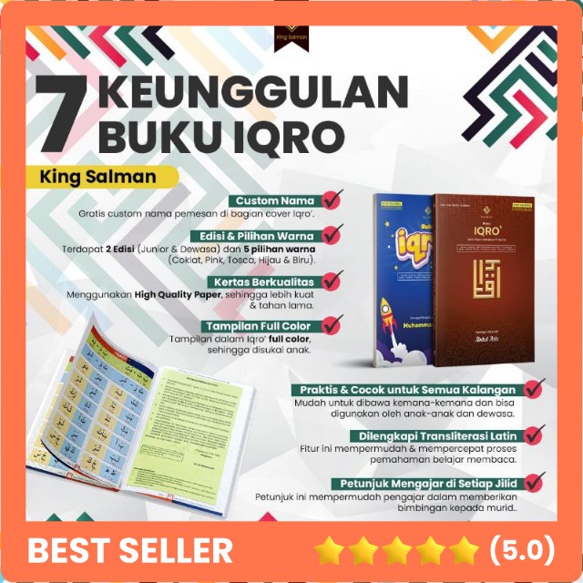 Al QUR"AN HAFALAN JUNIOR / ANAK  EKSCLUSIF CUSTOM NAMA & IQRO MILENIAL CUSTOM NAMA / KADO / WAKAF.