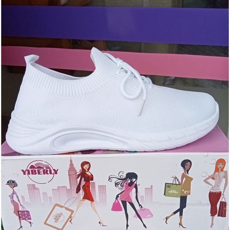 belbe/sepatu rajut cewek/fashion cewek-Putih