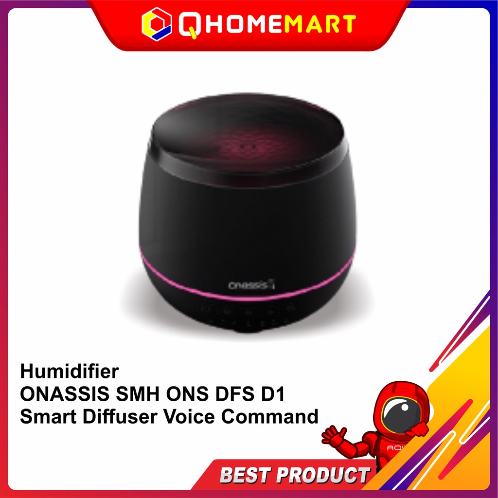 Onassis Smart Diffuser SMH/ONS DFS D1 - Humidifier Aromatik Hitam 20 m²