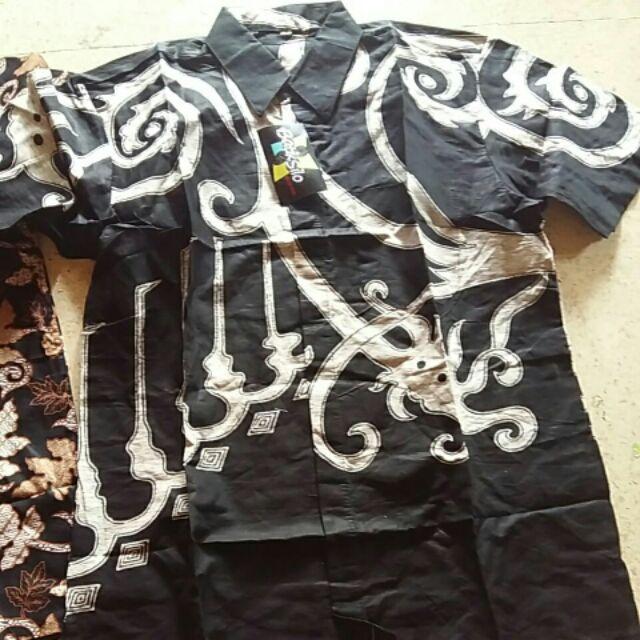 Bswart Batik Hrb026 Kenongo Hem Pendek Padi Pekalongan M L Xl Batik Pria Murah Modern Grosir