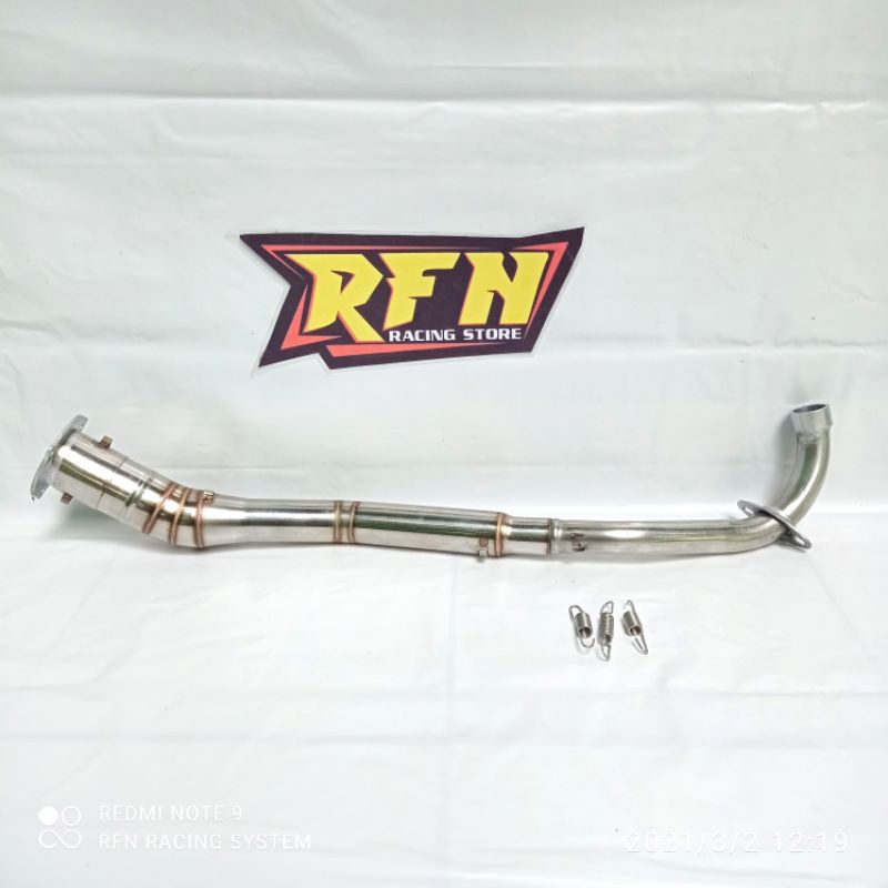 LEHER + ADAPTER PNP SUPRA X 125 KNALPOT MOTOR RACING