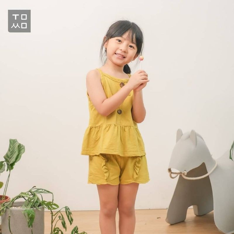 Tomo Wear Kawaii Playset | Baju Anak Perempuan | Singlet Anak | Zivana Baby Stuff