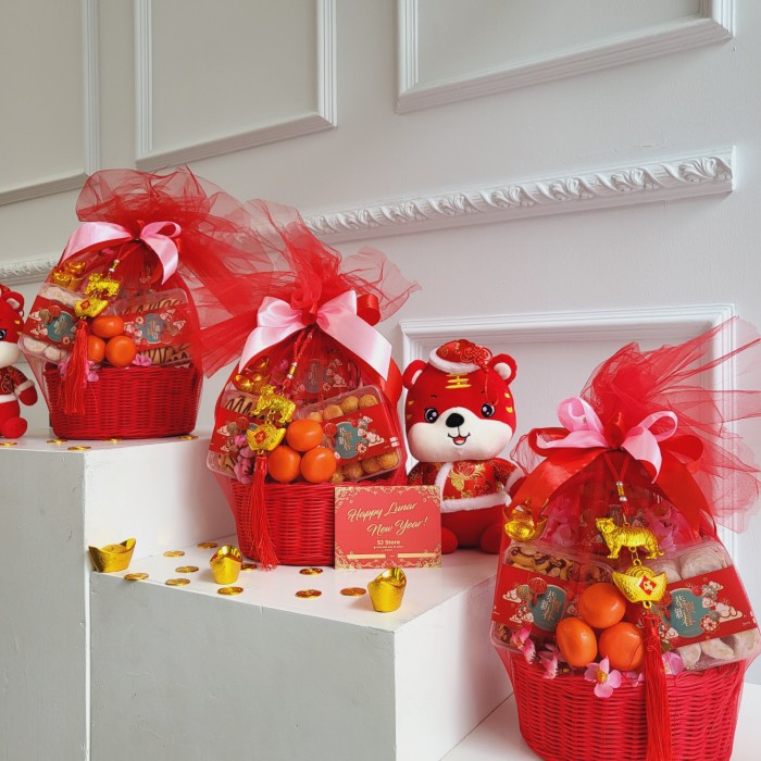 

Paket box dekorasi sakura hampers imlek cny parcel kado kue kering 26