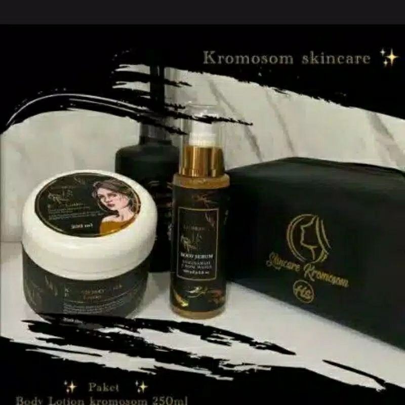 paket hemat hb kromosom 250ml dan body serum original 100ml