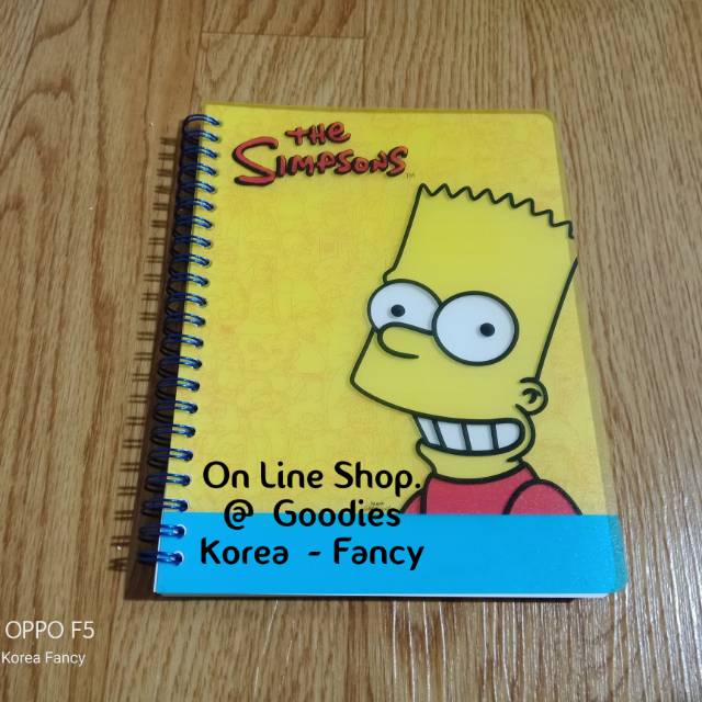 

NoteBook Buku Tulis Spiral The Simpsons Ori Korea Ready Stock