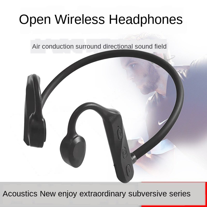 TWS Wireless Earphone Headset Bluetooth 5.0 Tahan Air Headset In-ear Stereo konduksi tulang