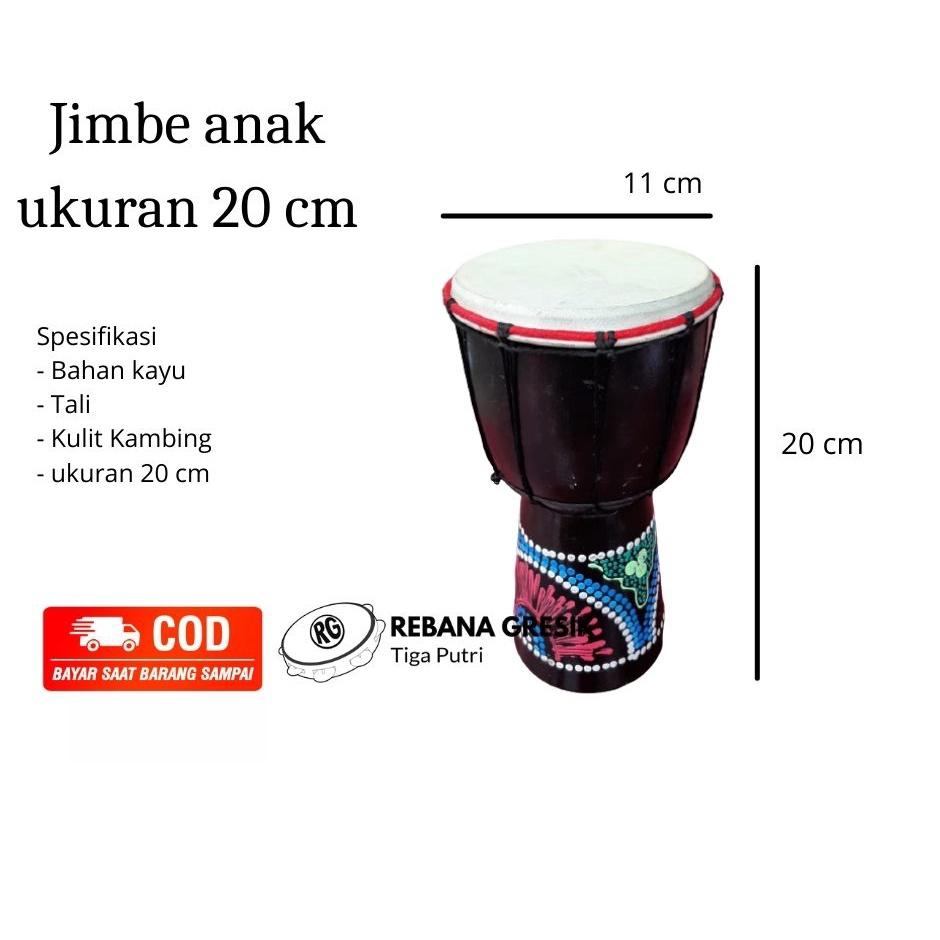 jimbe alat musik Gendang / Alat Musik Tradisional / Jimbe anak