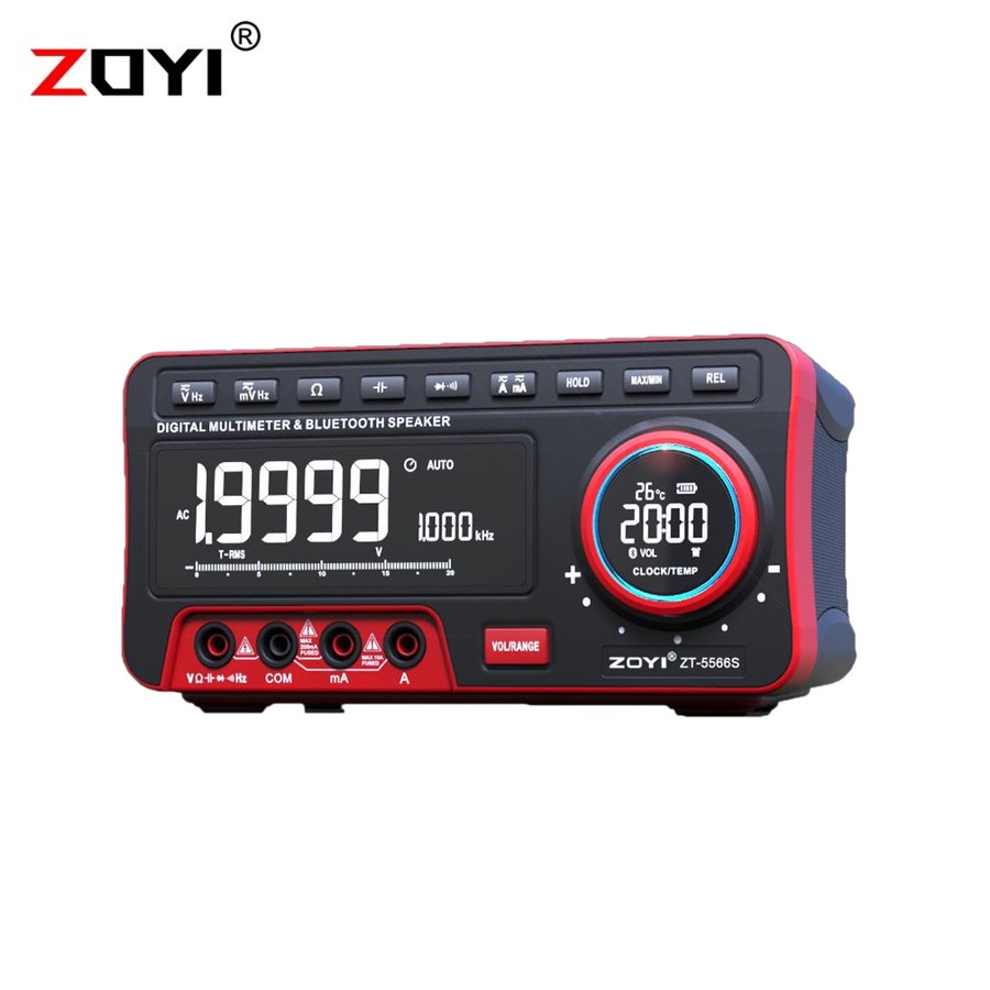 ZOYI ZT-5566S Multimeter Digital Avometer + Wireless Speaker Bluetooth